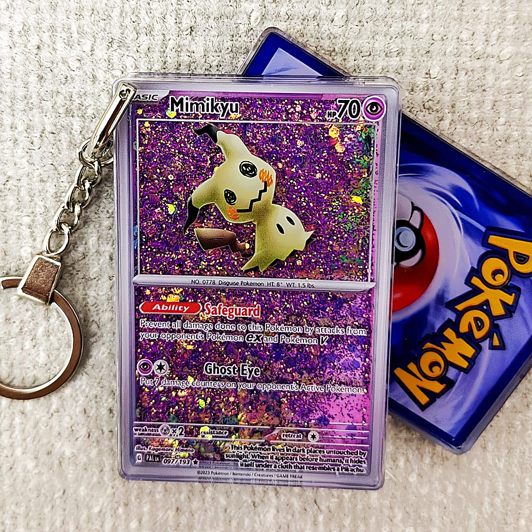 Mimikyu Card Quicksand Keychain