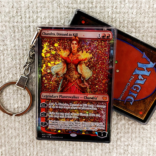 Chandra, Dressed.to Kill Card Quicksand Keychain