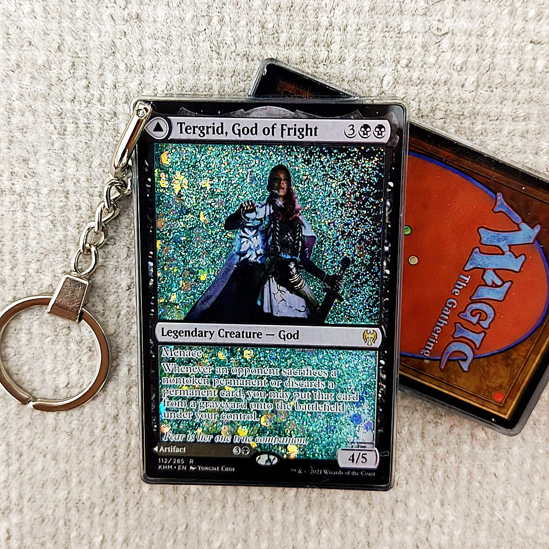 Tergrid, God of Fright Card Quicksand Keychain