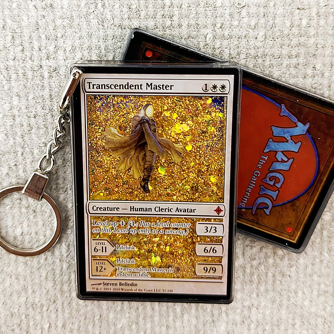 Transcendent Master Card Quicksand Keychain