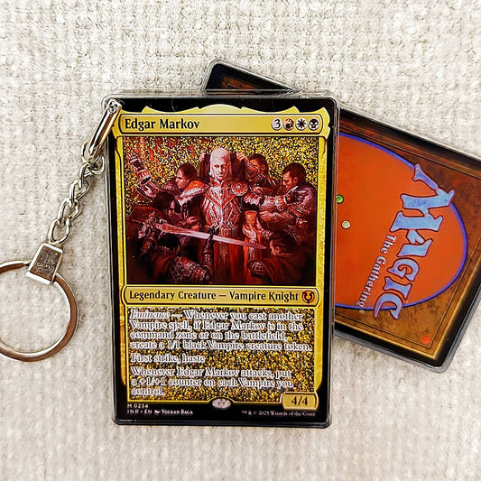 Edgar Markov Card Quicksand Keychain