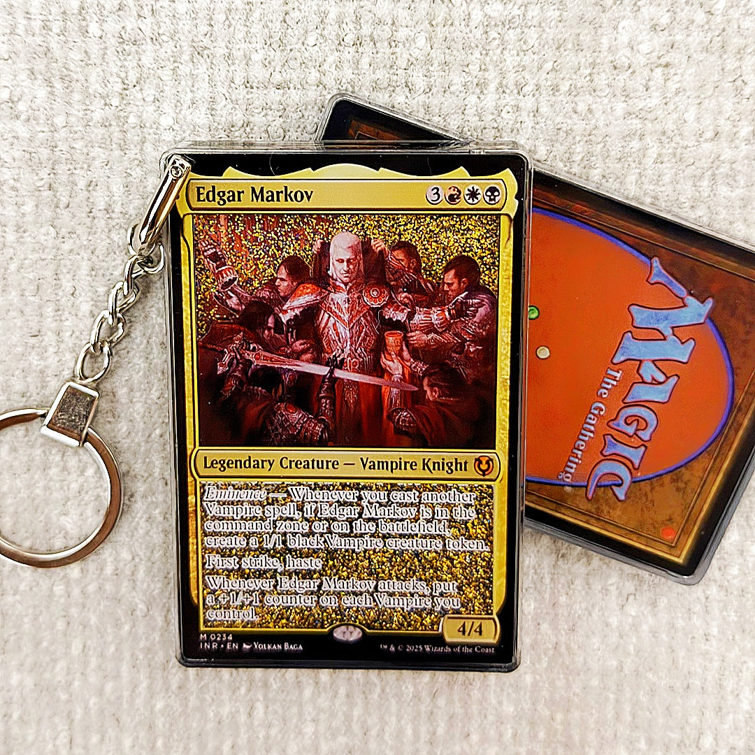 Edgar Markov Card Quicksand Keychain