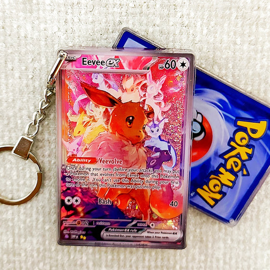 Eevee EX Card Quicksand Keychain