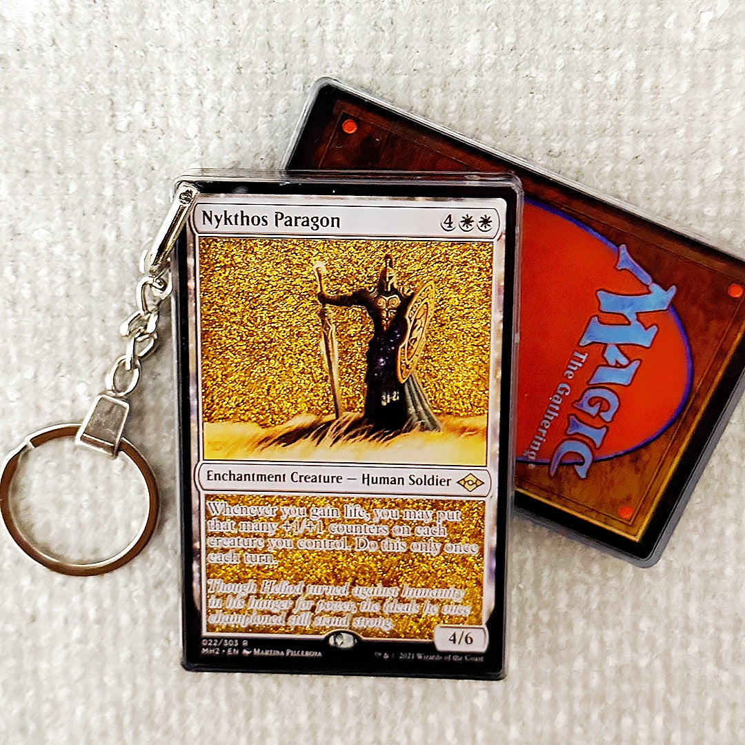 Nykthos Paragon Card Quicksand Keychain