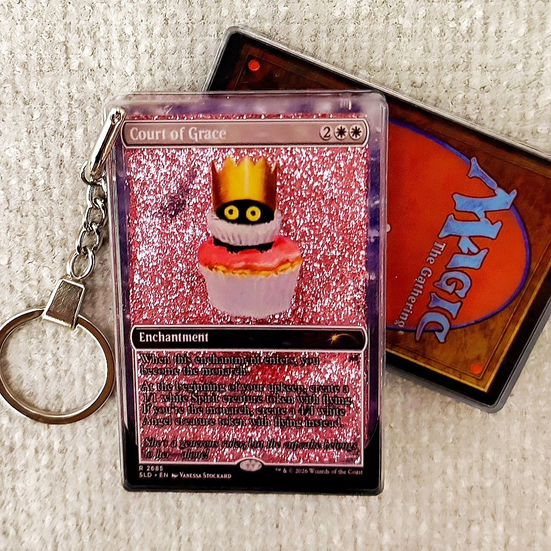 Court of Grace Card Quicksand Keychain