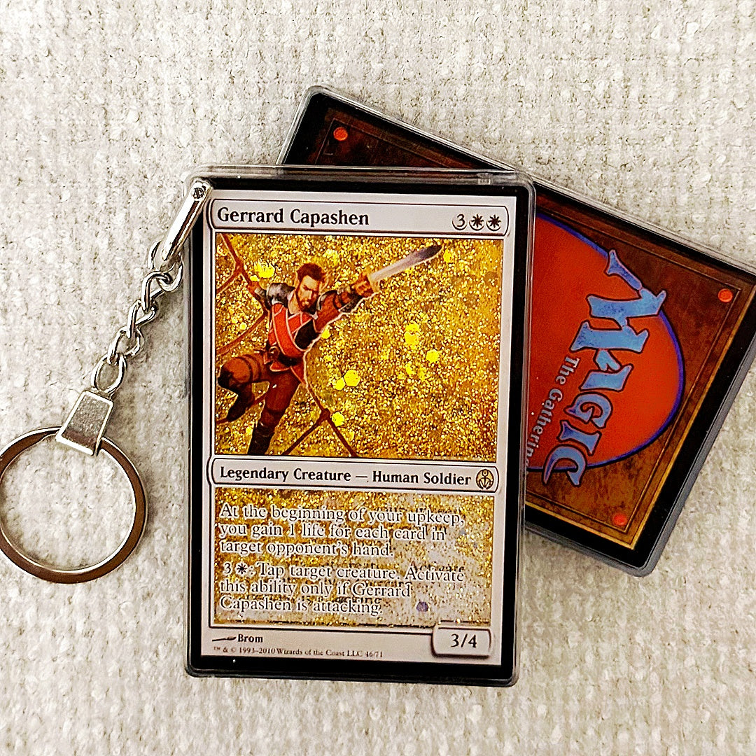 Gerrard Capashen Card Quicksand Keychain