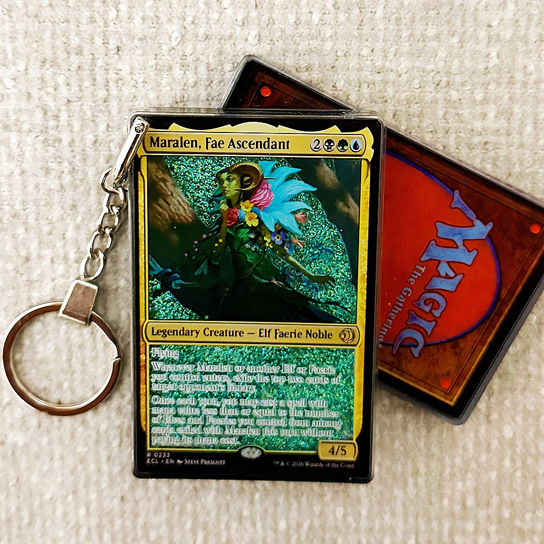Maralen, Fae Ascendant Card Quicksand Keychain