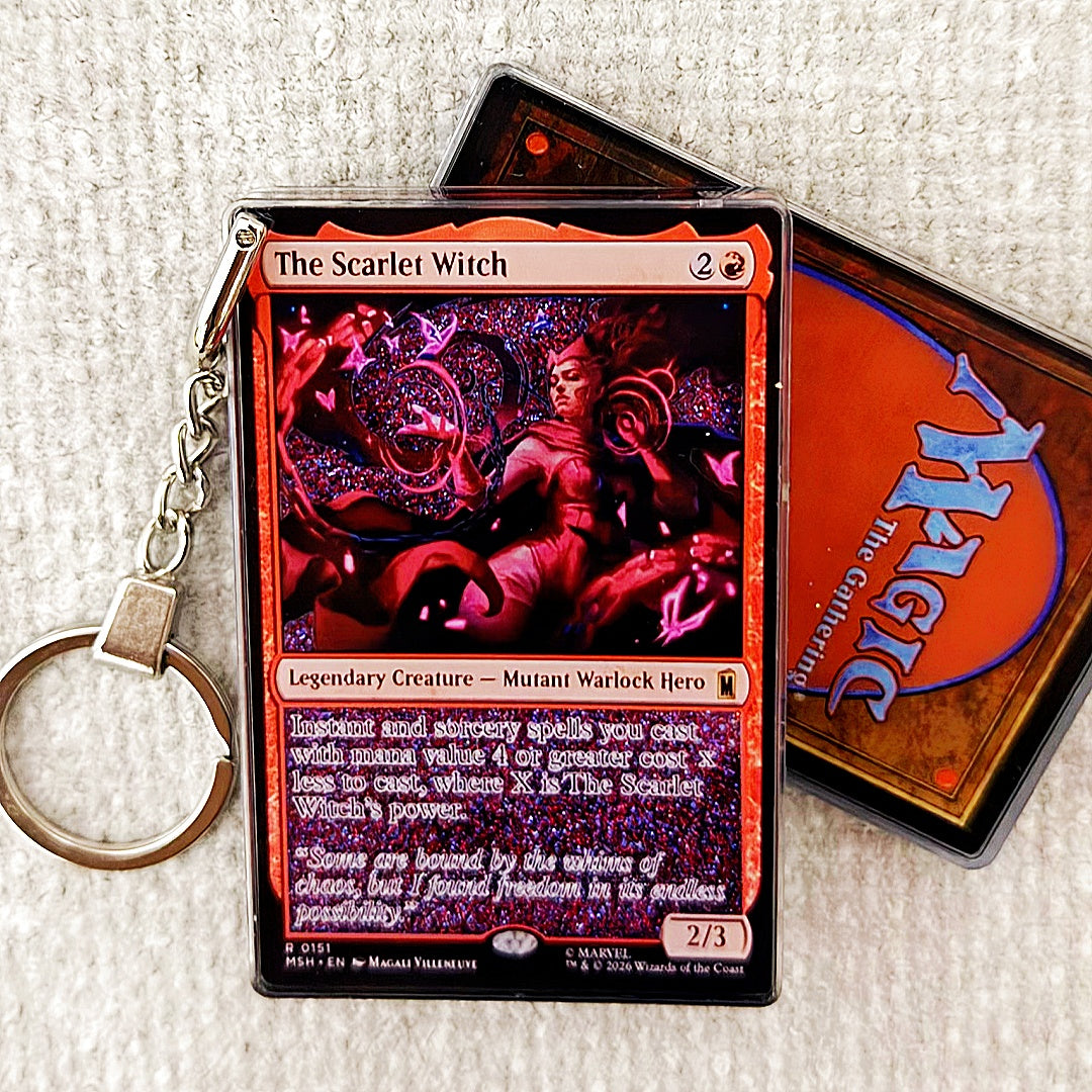 The Scarlet Witch Card Quicksand Keychain
