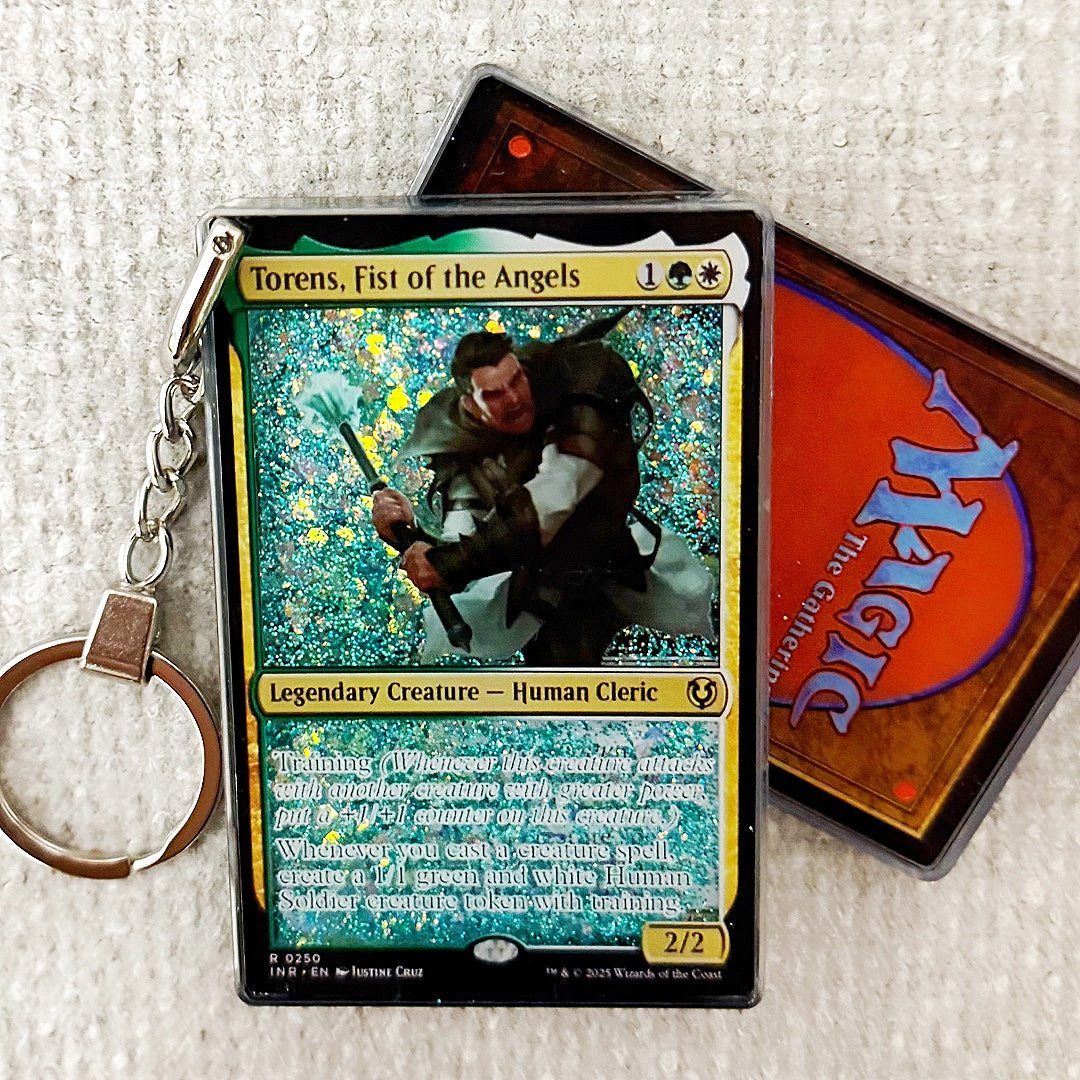 Torens, Fist of the Angels Card Quicksand Keychain