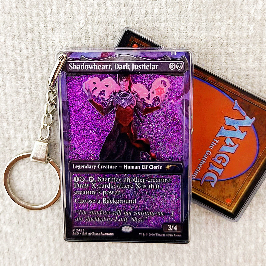 Shadowheart, Dark Justiciar Card Quicksand Keychain