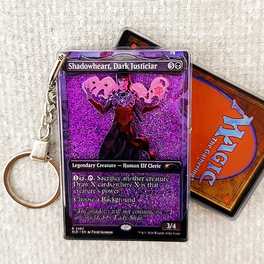 Shadowheart, Dark Justiciar Card Quicksand Keychain