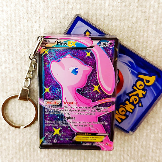 Mew EX Card Quicksand Keychain