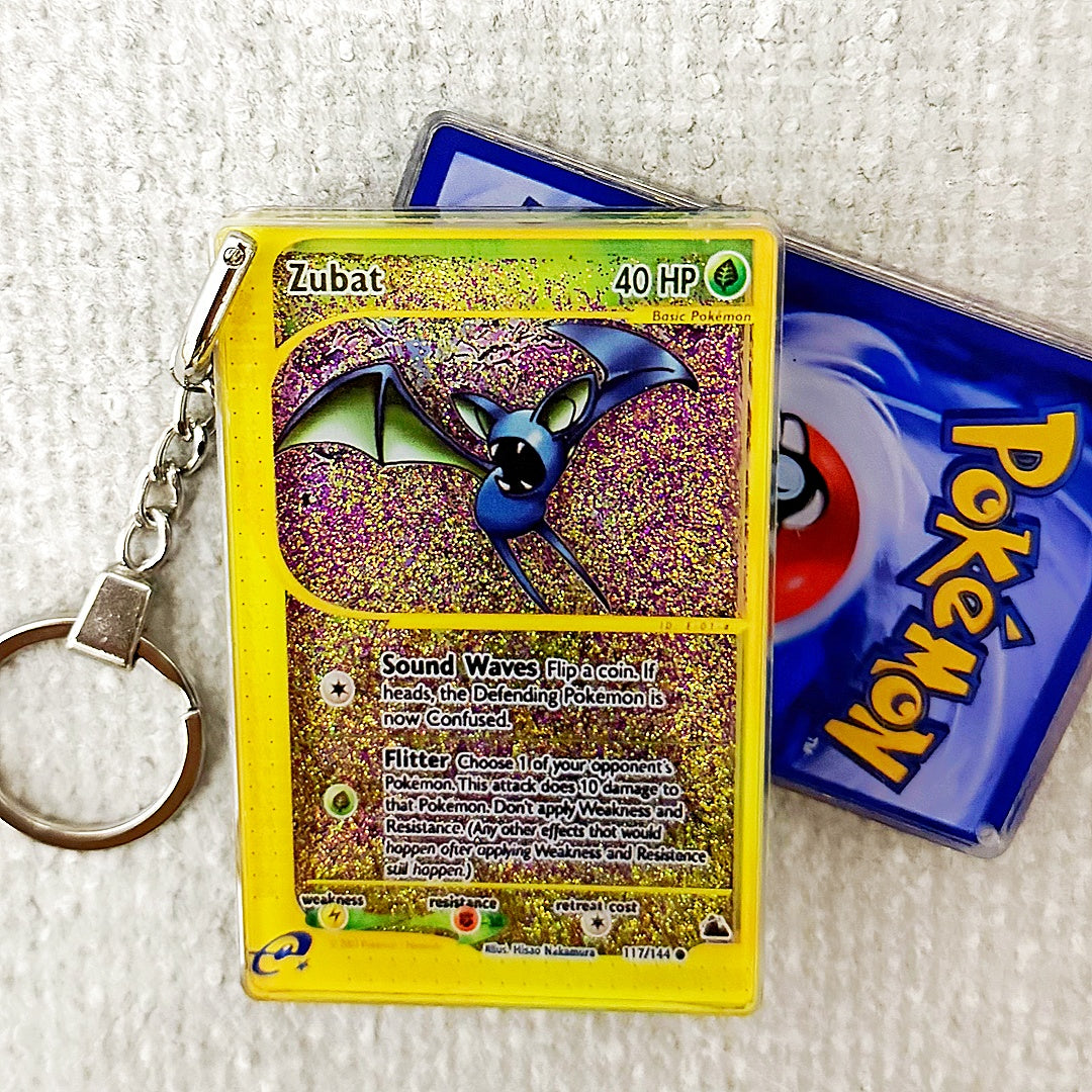 Zubat Card Quicksand Keychain