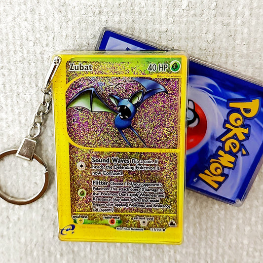 Zubat Card Quicksand Keychain