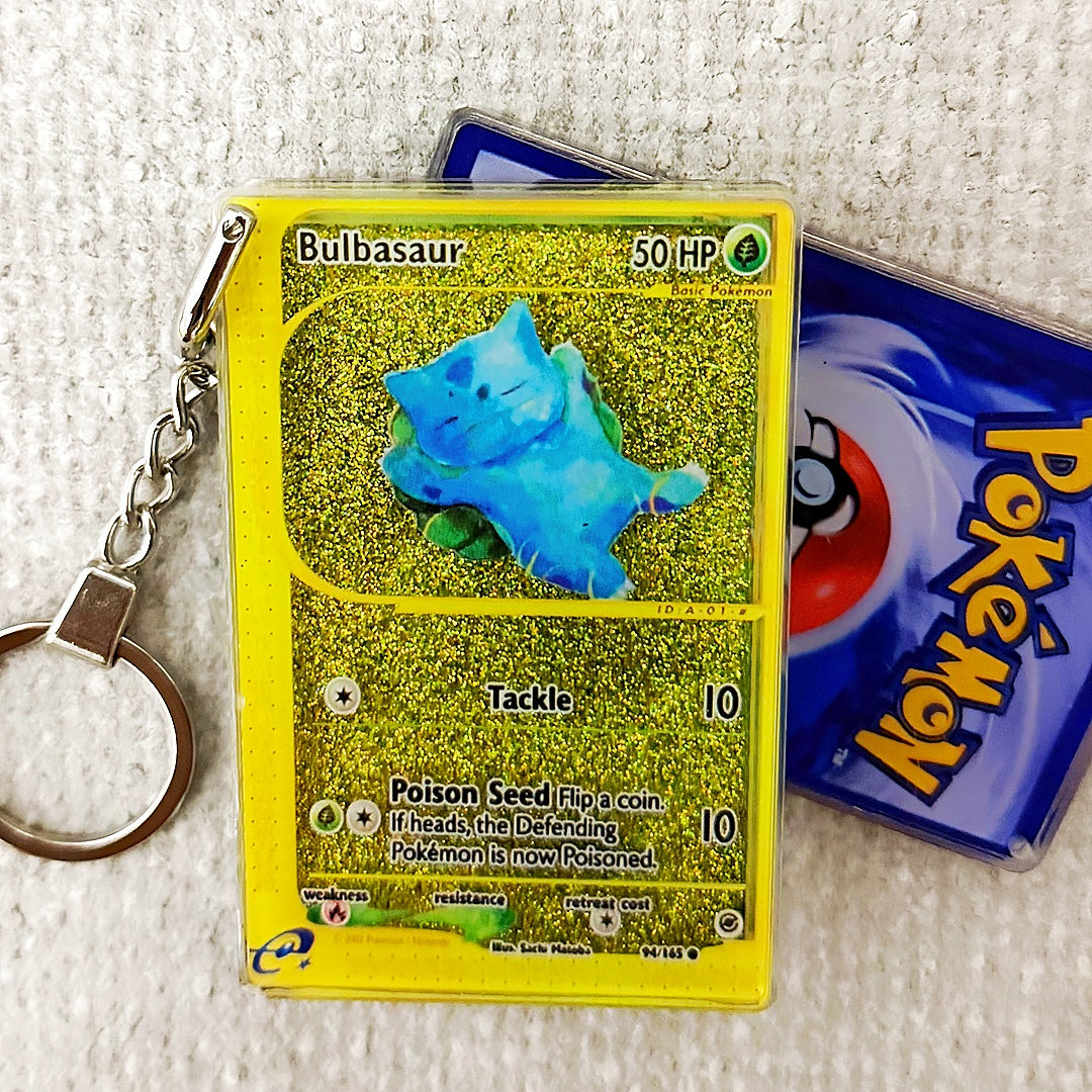 Bulbasaur Card Quicksand Keychain