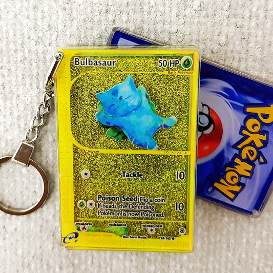 Bulbasaur Card Quicksand Keychain
