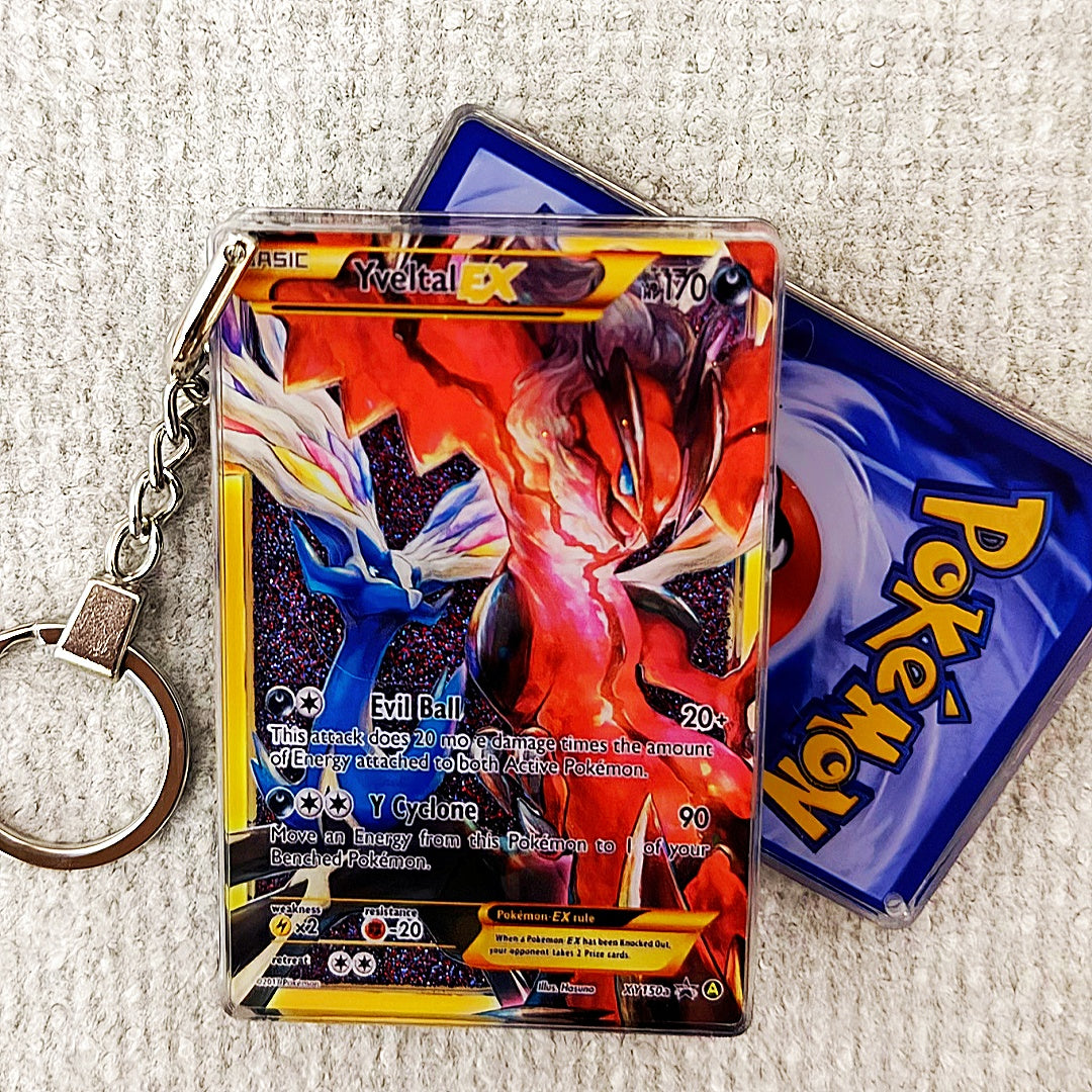 Yveltal EX Card Quicksand Keychain