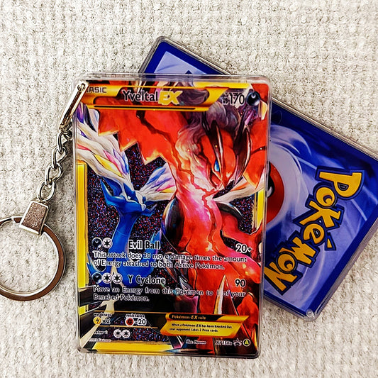 Yveltal EX Card Quicksand Keychain