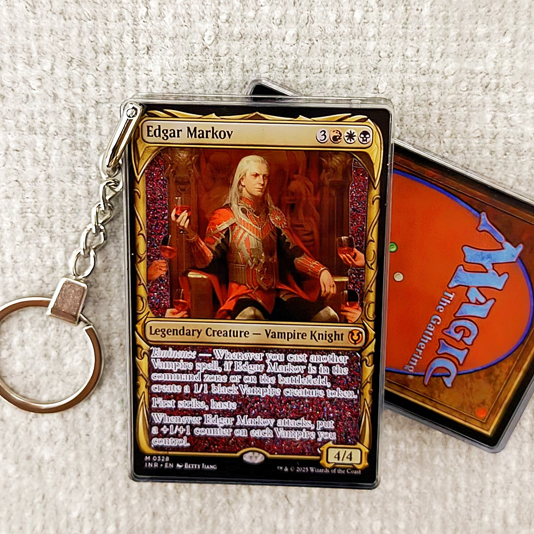 Edgar Markov Card Quicksand Keychain