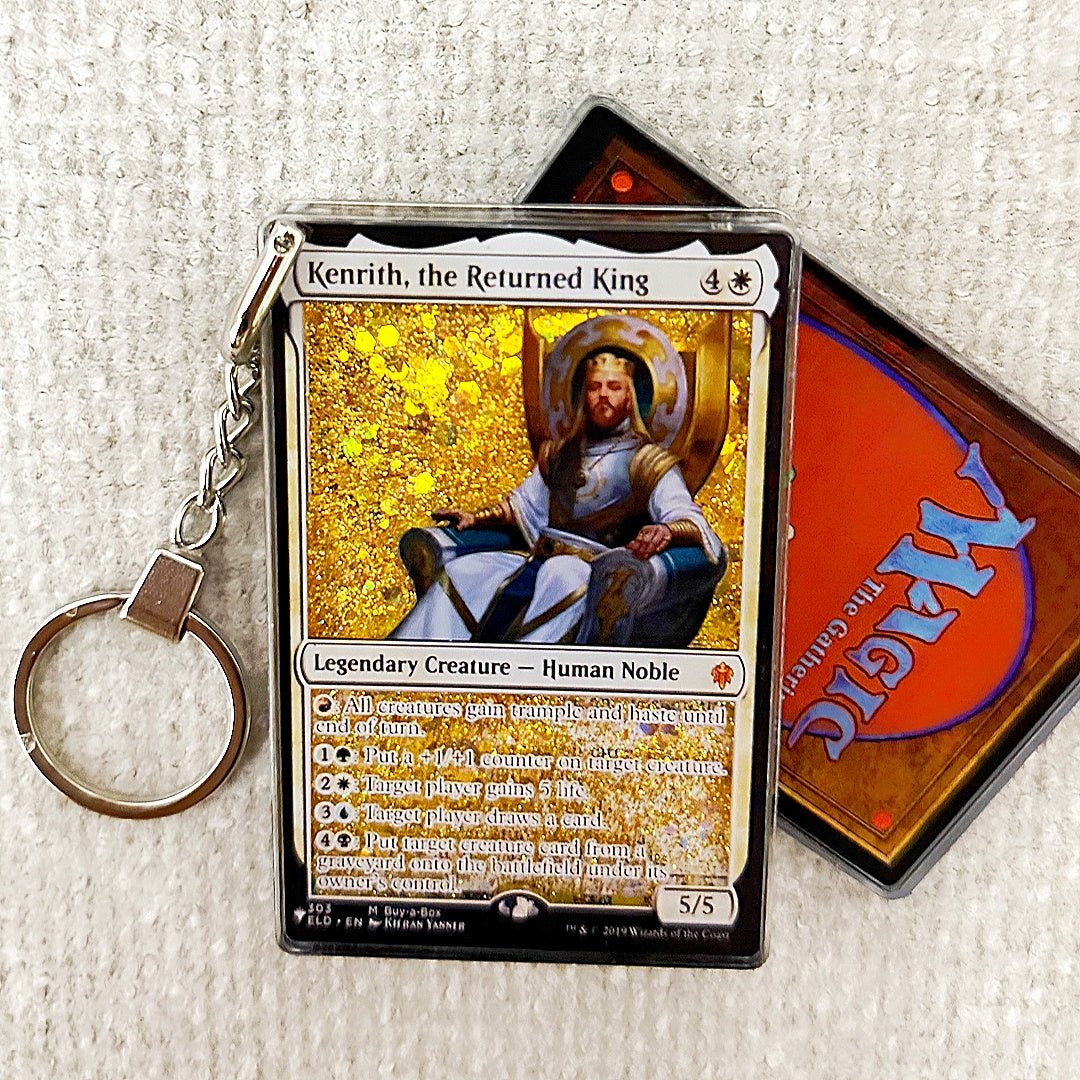 Kenrith, the Returned King Card Quicksand Keychain