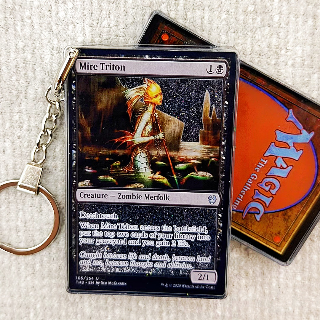 Mire Triton Card Quicksand Keychain