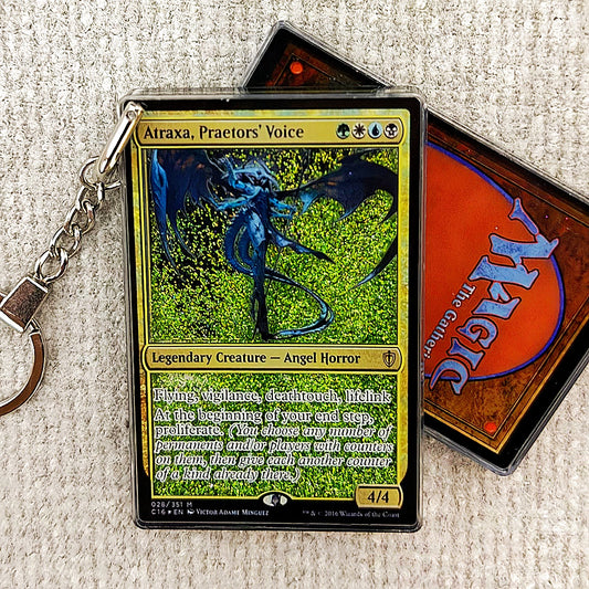 Atraxa, Praetors' Voice Card Quicksand Keychain