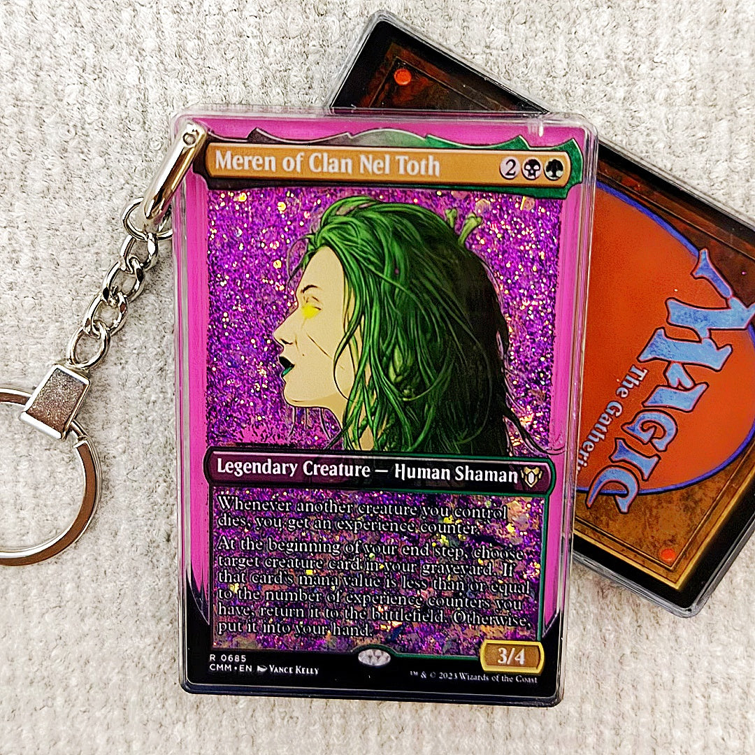 Meren of Clan Nel Toth Card Quicksand Keychain