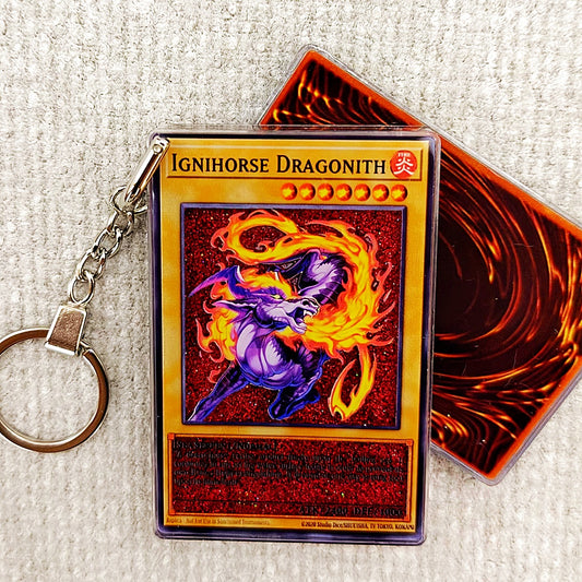 IGNIHORSE DRAGONITH Card Quicksand Keychain