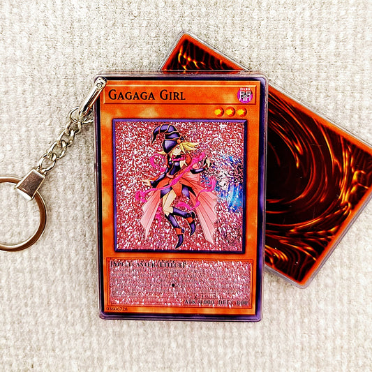 GAGAGA GIRL Card Quicksand Keychain