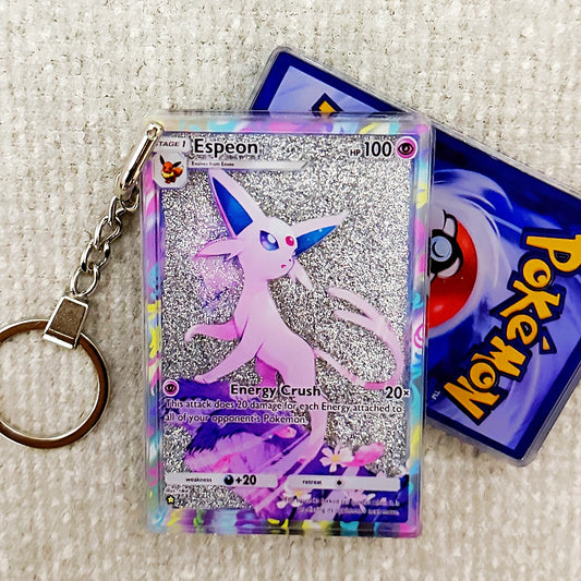 Espeon Card Quicksand Keychain