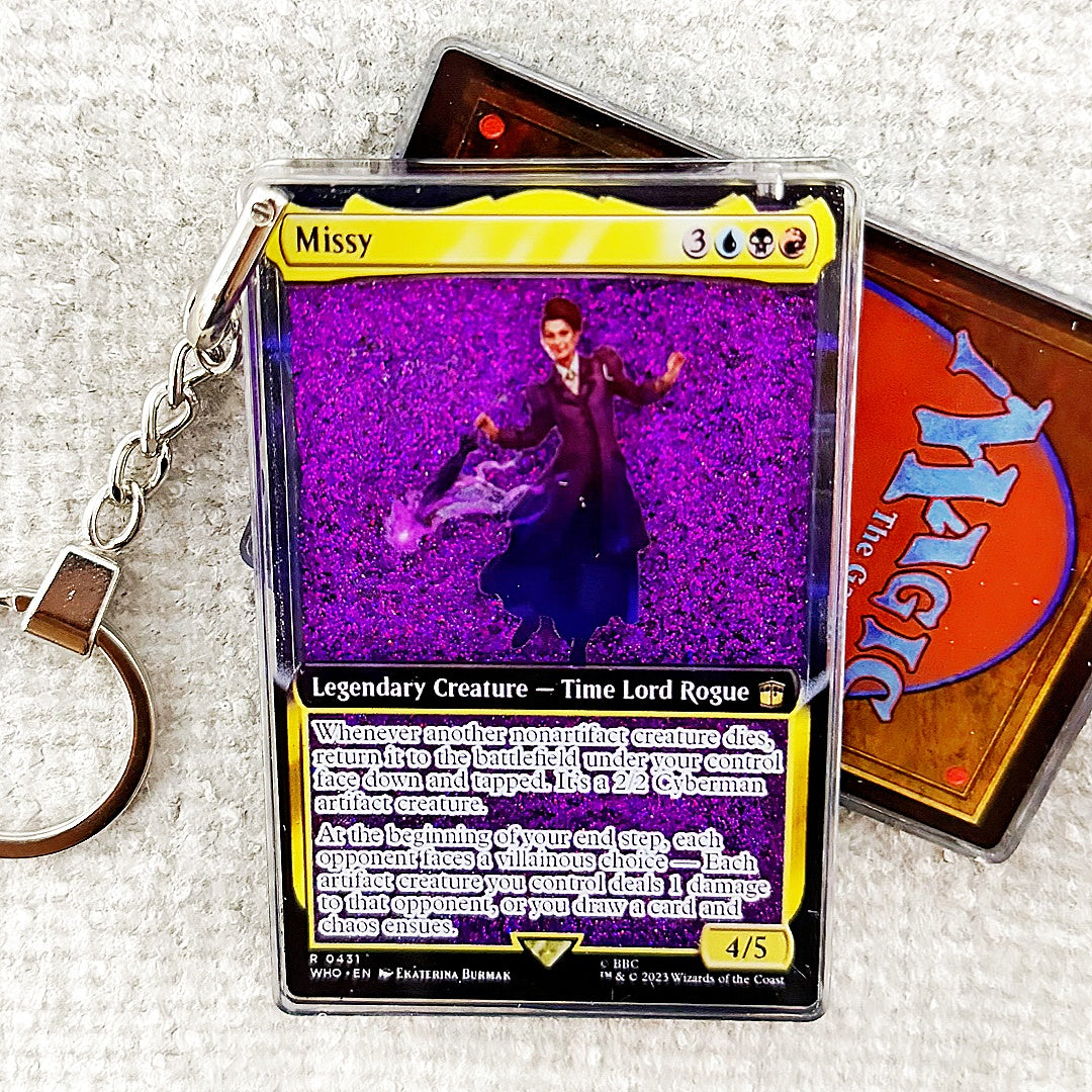 Missy Card Quicksand Keychain