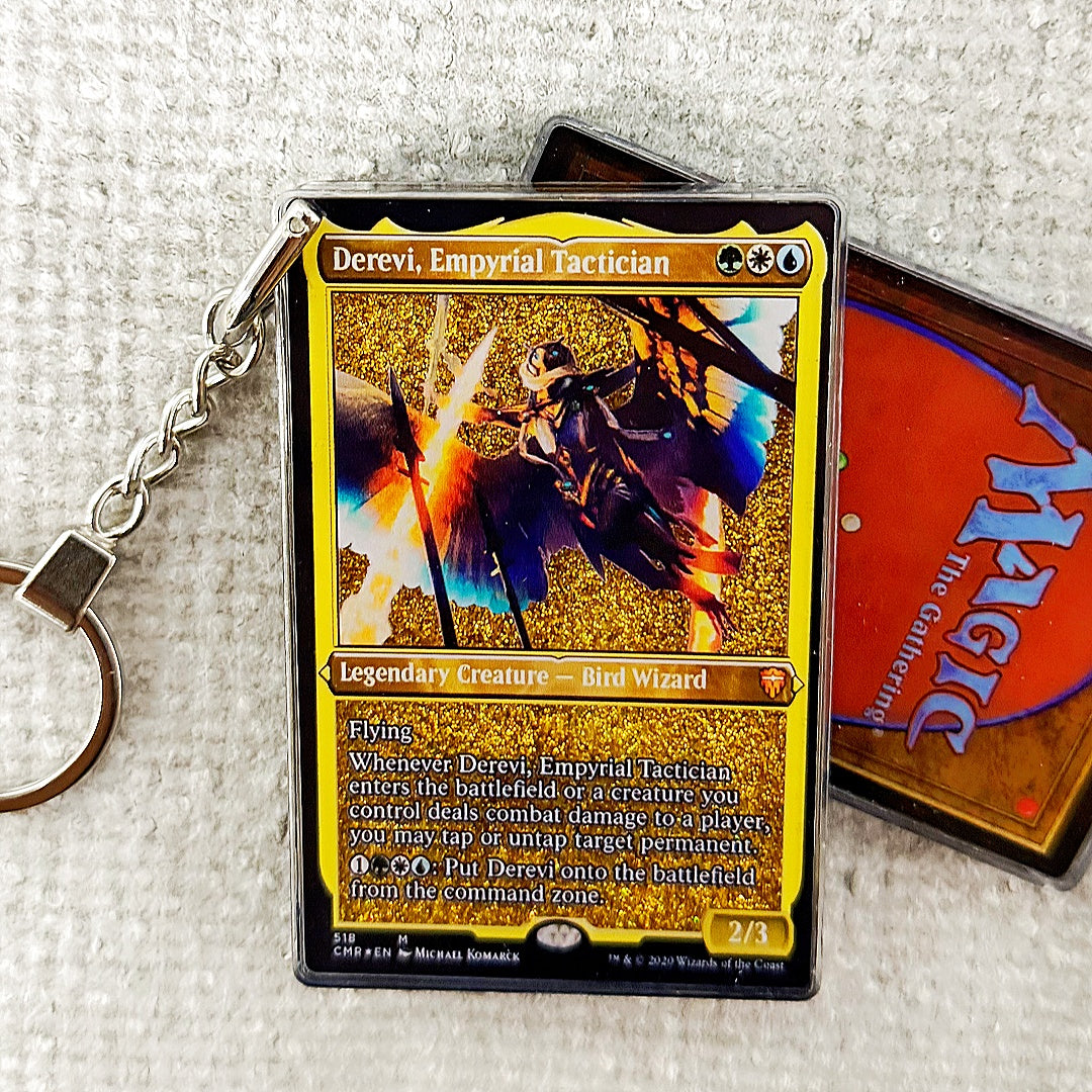 Derevi, Empyrial Tactician Card Quicksand Keychain