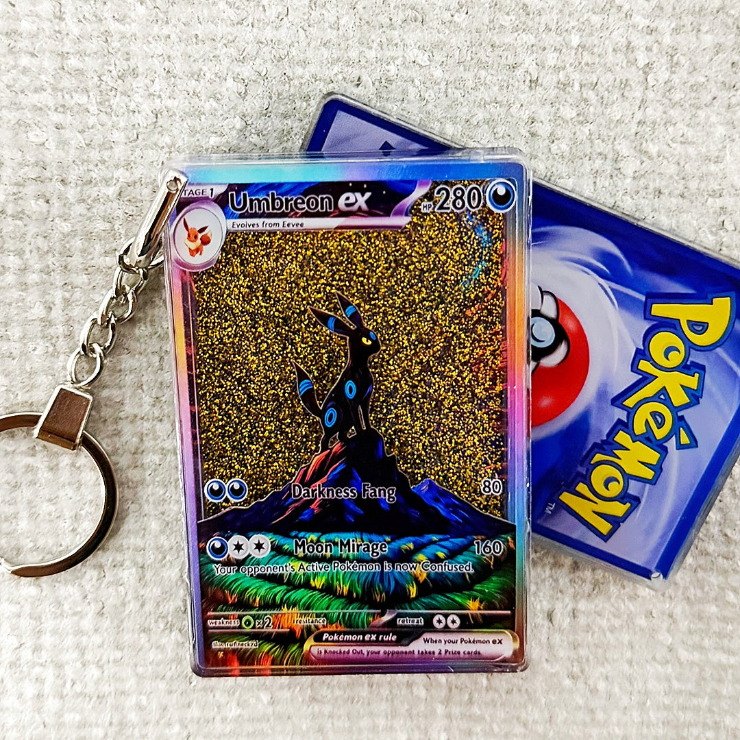 Umbreon EX Card Quicksand Keychain