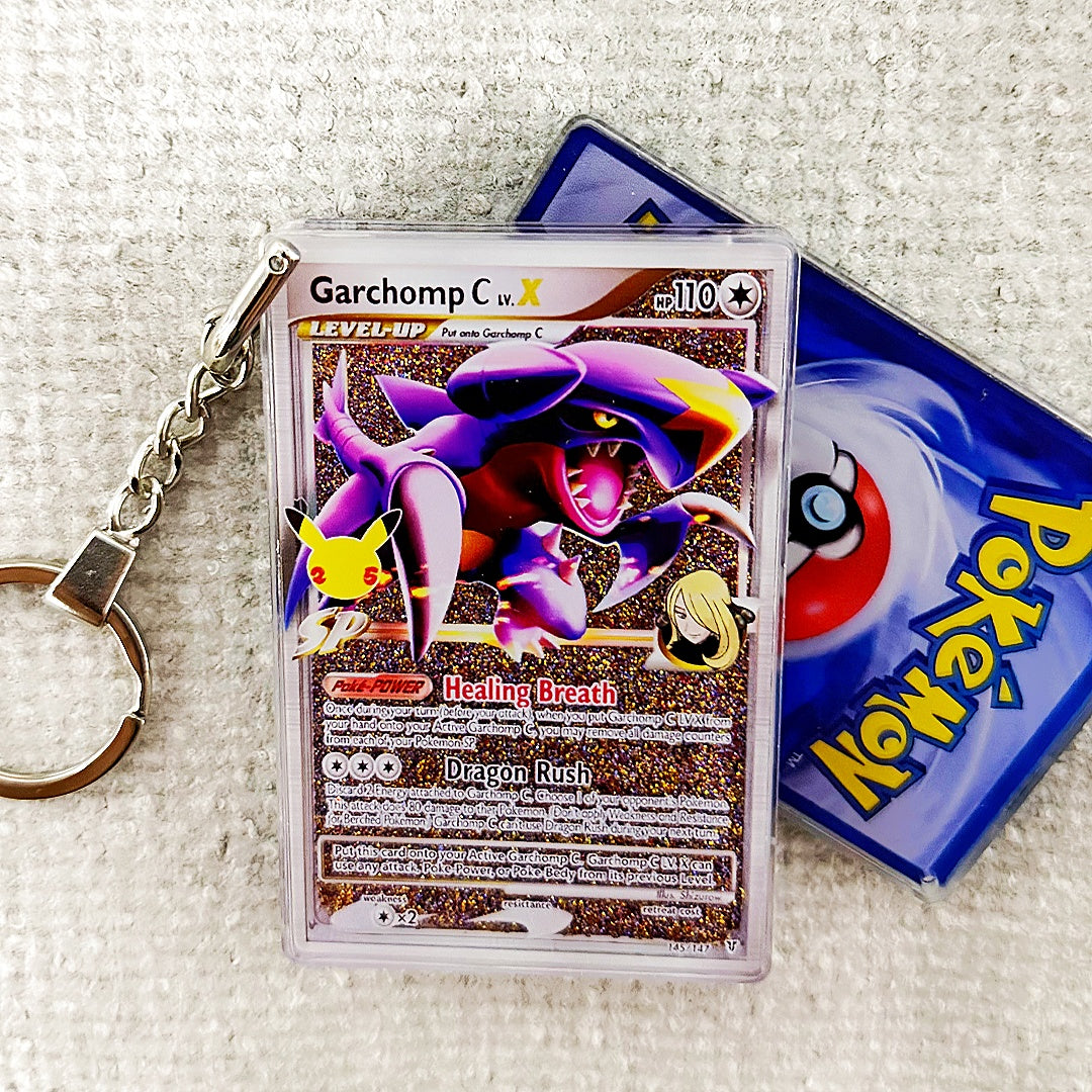 Garchomp C LV.X Card Quicksand Keychain