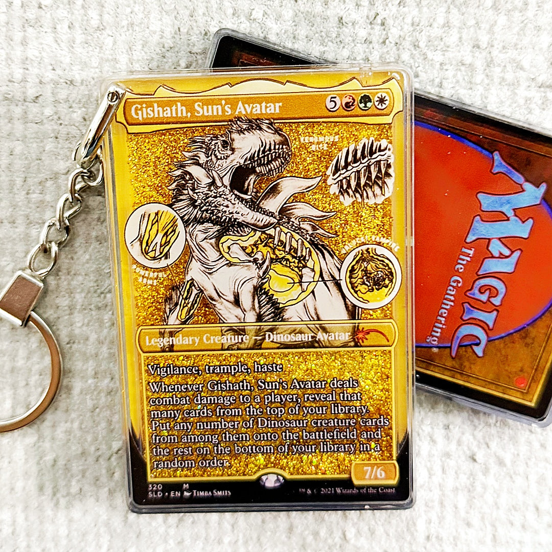 Gishath, Sun's Avatar Card Quicksand Keychain