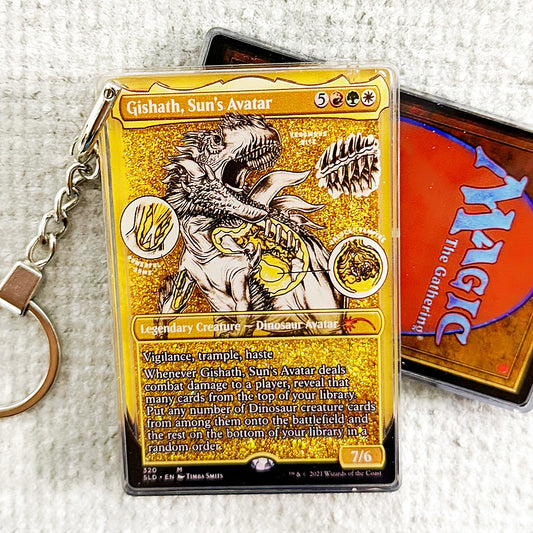 Gishath, Sun's Avatar Card Quicksand Keychain