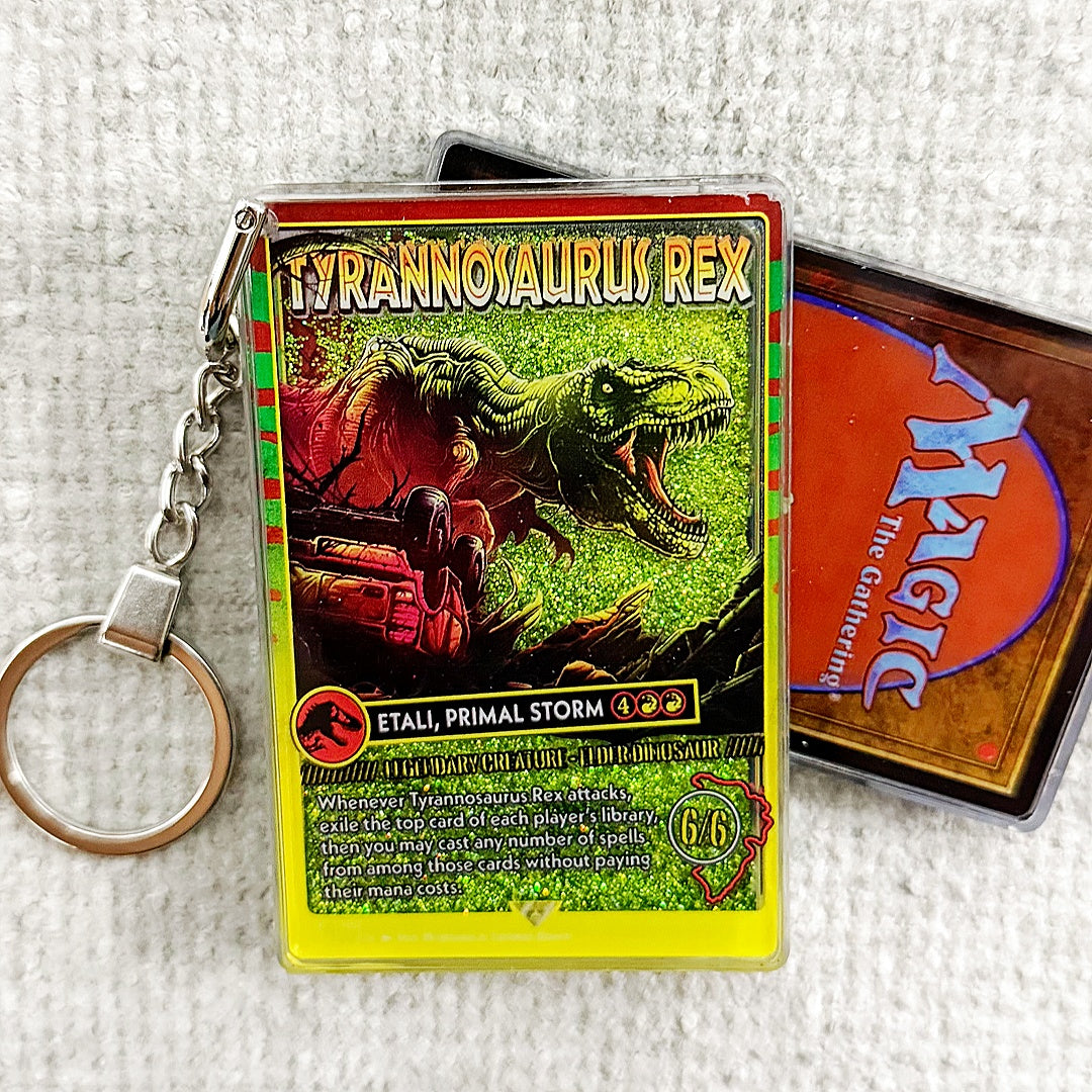 Etali, Primal Storm Card Quicksand Keychain