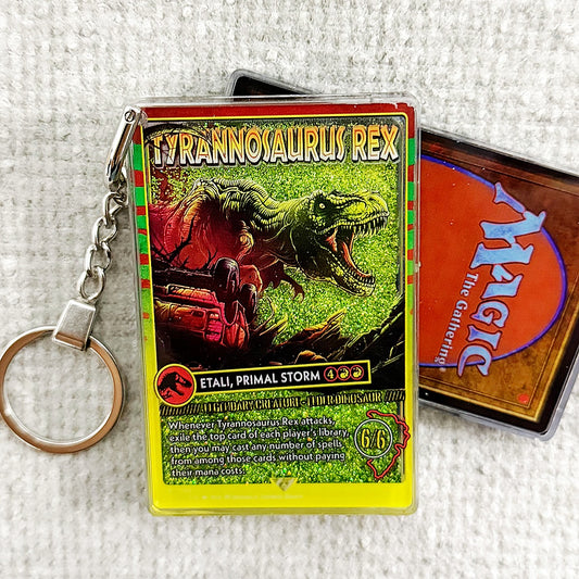 Etali, Primal Storm Card Quicksand Keychain