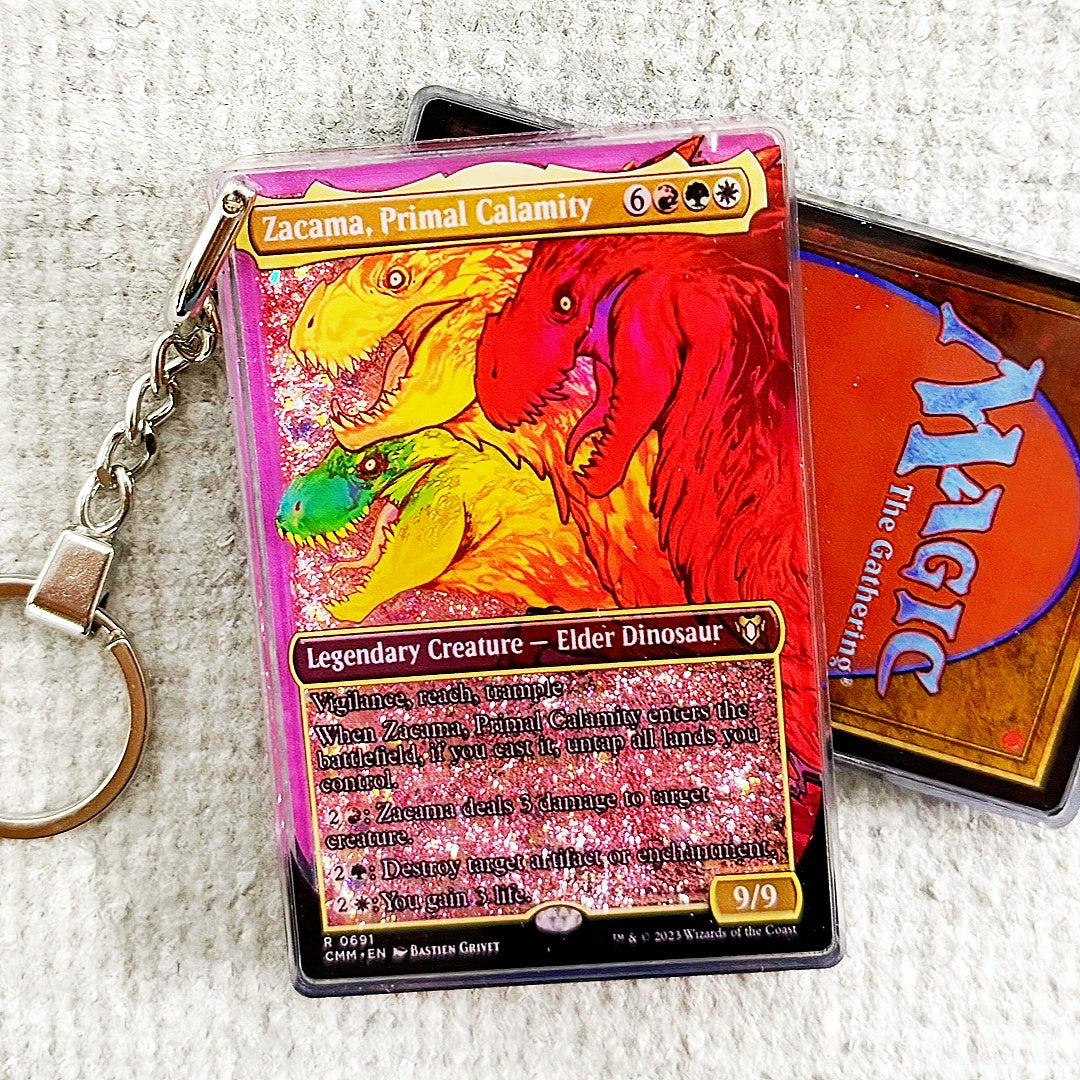 Zacama, Primal Calamity Card Quicksand Keychain