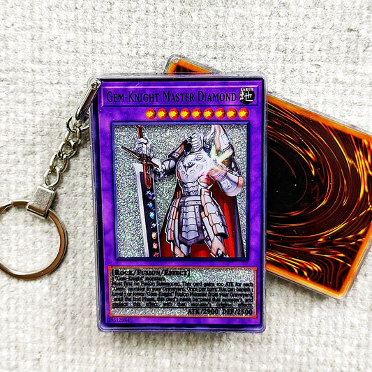 GEM-KNIGHT MASTER DIAMOND Card Quicksand Keychain