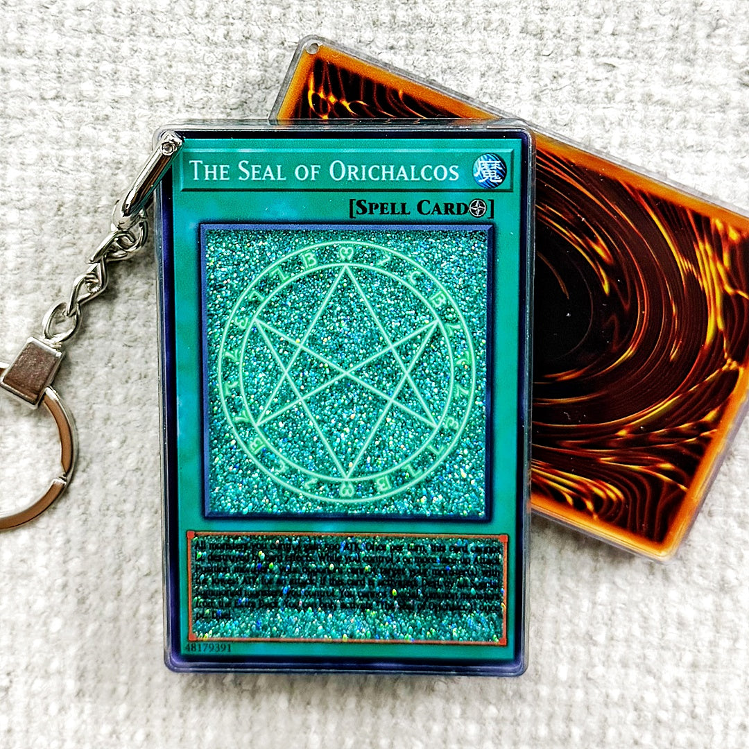 THE SEAL OF ORICHALCOS Card Quicksand Keychain