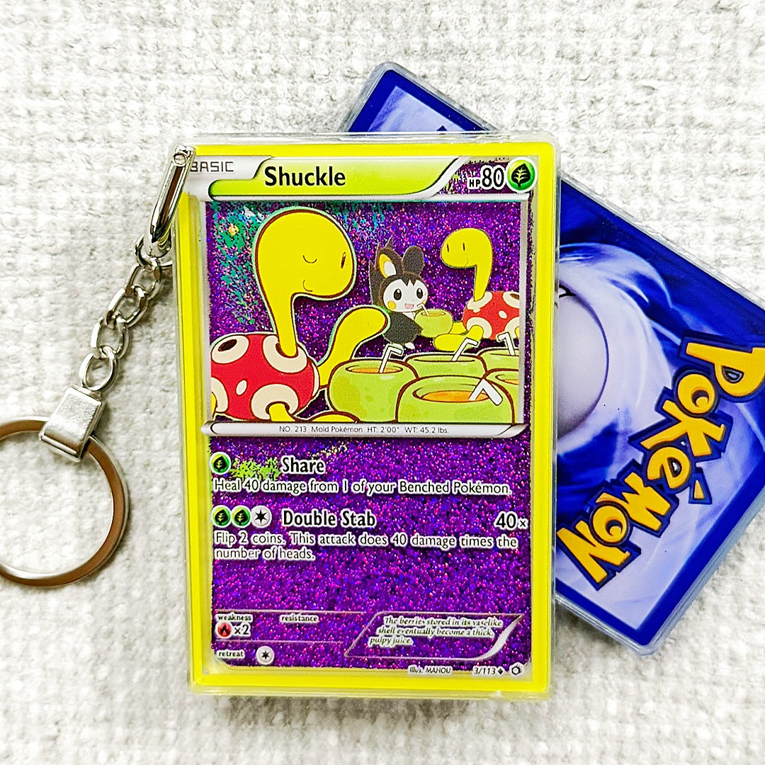 Shuckle Card Quicksand Keychain