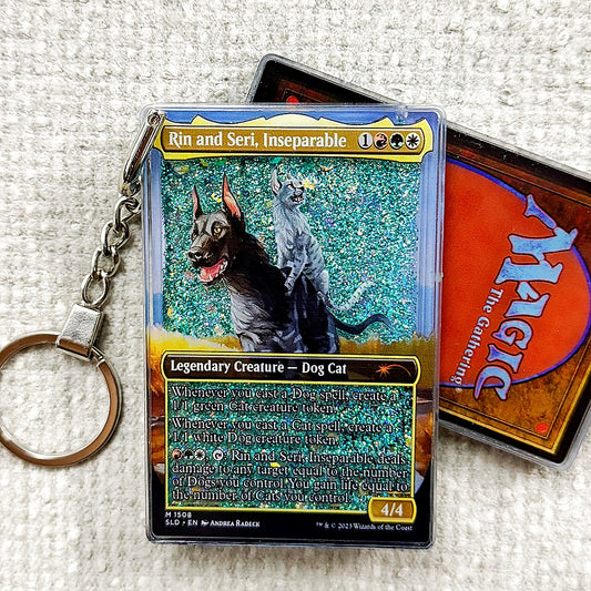 Rin and Seri, Inseparable Card Quicksand Keychain
