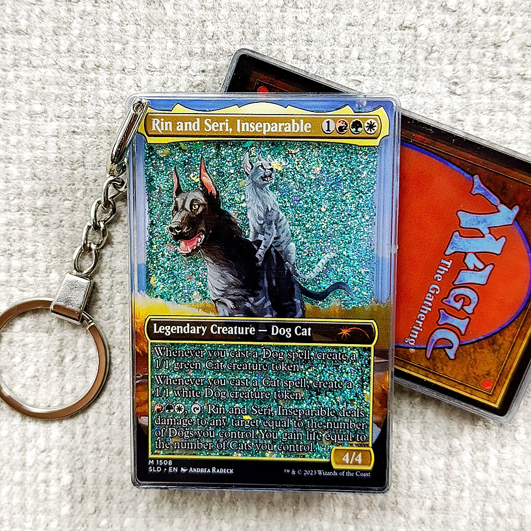 Rin and Seri, Inseparable Card Quicksand Keychain