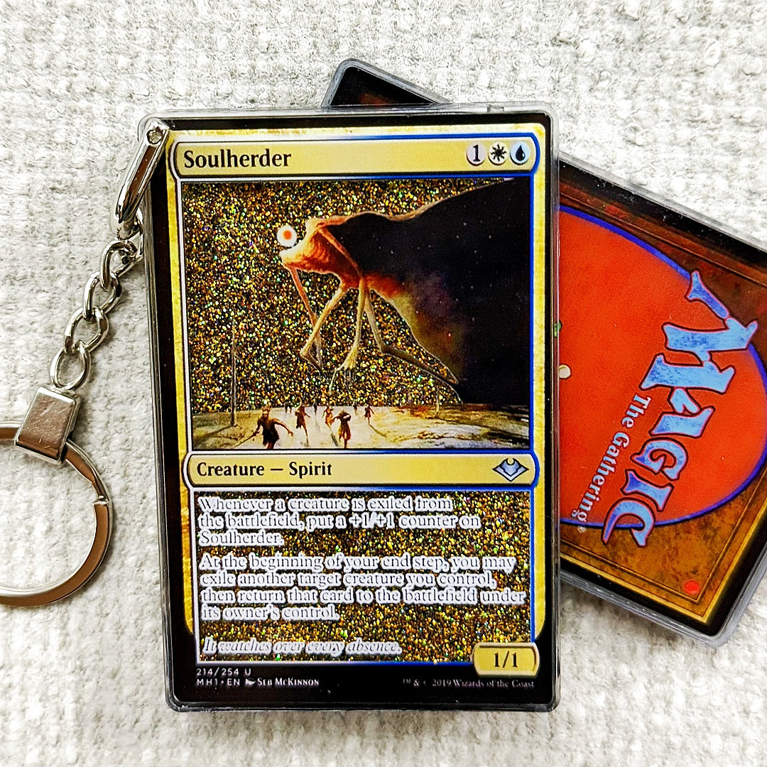Soulherder Card Quicksand Keychain