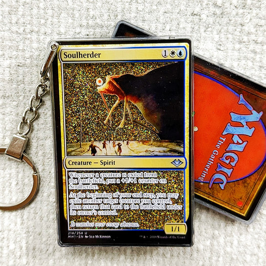 Soulherder Card Quicksand Keychain