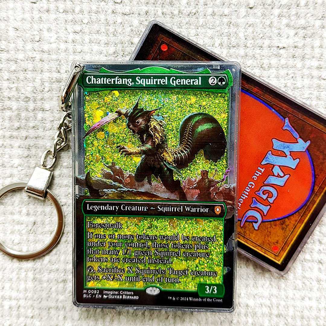 Chatterfang, Squirrel General Card Quicksand Keychain