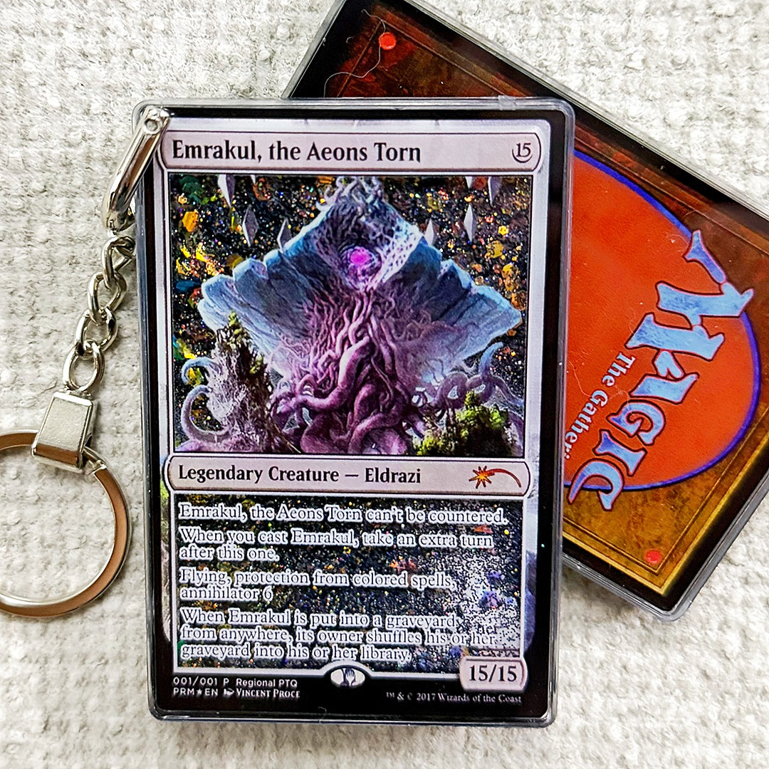 Emrakul, the Aeons Torn Card Quicksand Keychain