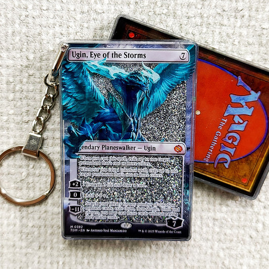 Ugin, Eye of the Storms Card Quicksand Keychain