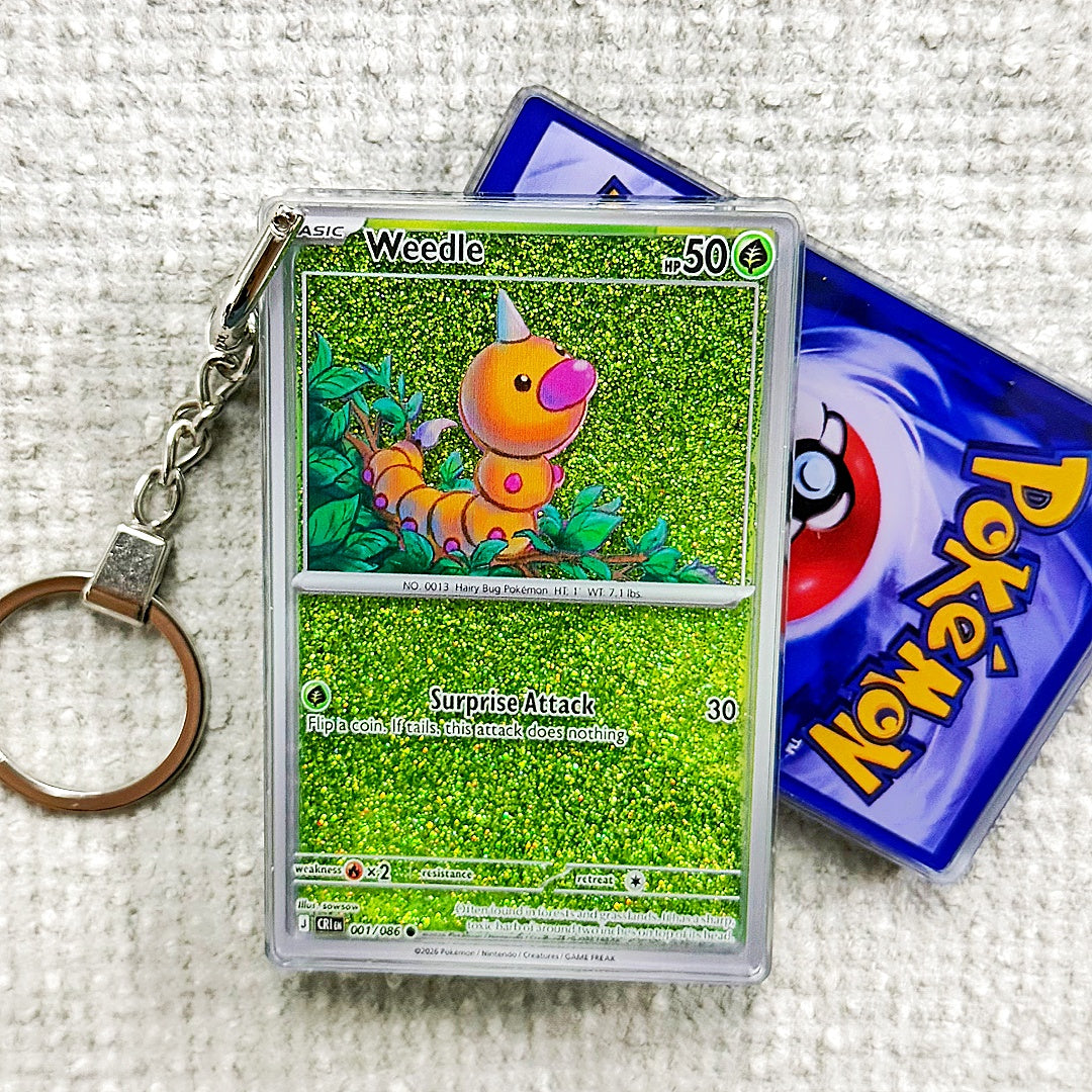 Weedle Card Quicksand Keychain
